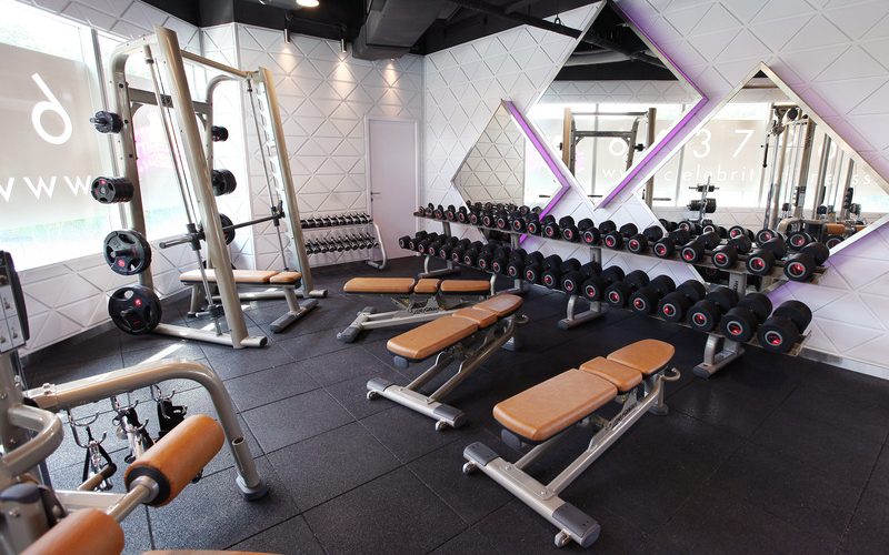 Celebrity Fitness Singapore Rochester Mall Free Weights Area 2